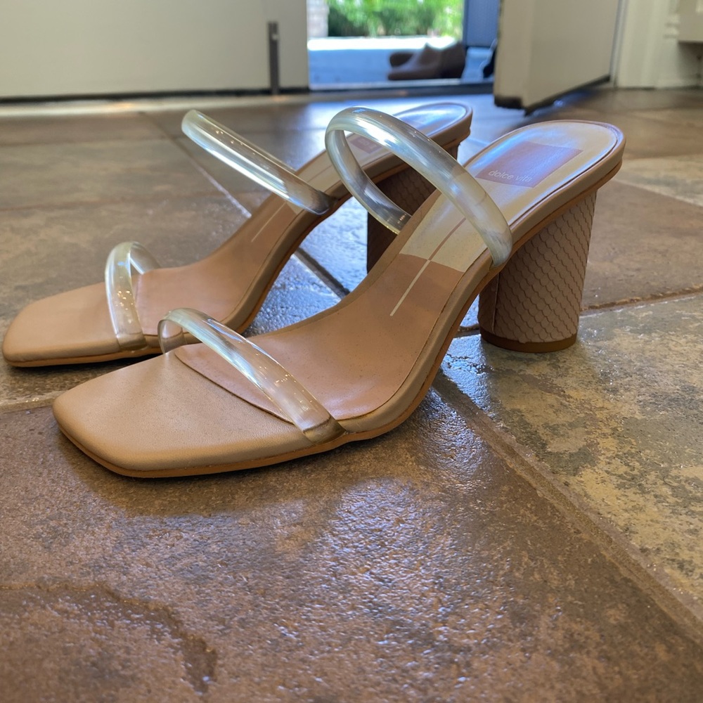 Dolce Vita Clear Strap Heels